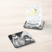 Amerikaanse cowboy in Kansas, c.1880 (foto) Bier Onderzetter (Rechterzijde)