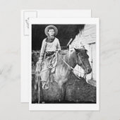 Amerikaanse cowboy in Kansas, c.1880 (foto) Briefkaart (Voorkant / Achterkant)