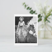 Amerikaanse cowboy in Kansas, c.1880 (foto) Briefkaart (Staand voorkant)