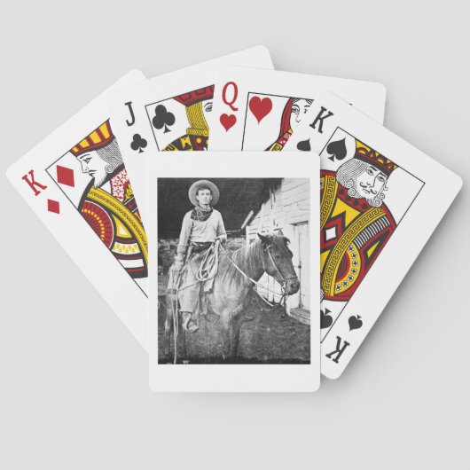 Amerikaanse cowboy in Kansas, c.1880 (foto) Speelkaarten (Achterkant)