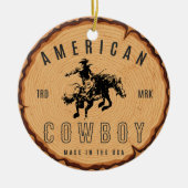 Amerikaanse cowboy - Made in the USA Keramisch Ornament (Voorkant)