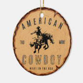 Amerikaanse cowboy - Made in the USA Keramisch Ornament (Links)