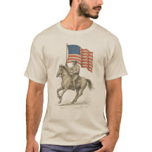Amerikaanse Cowboy met Vlag 