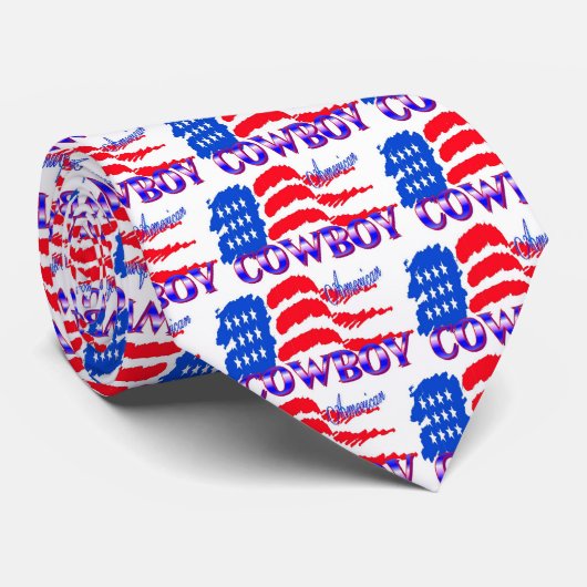 AMERIKAANSE COWBOY NECKTIE STROPDAS (Opgerold)