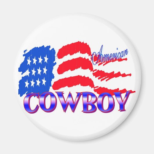 AMERIKAANSE COWBOY RODEO MAGNEET (Voorkant)