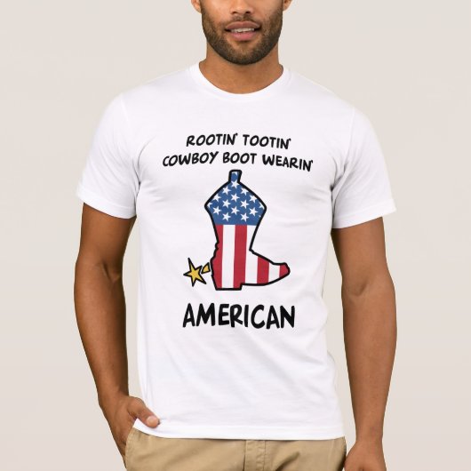 Amerikaanse cowboy t-shirt (Voorkant)