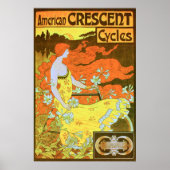 Amerikaanse CRESCENT-fietsen Poster (Voorkant)