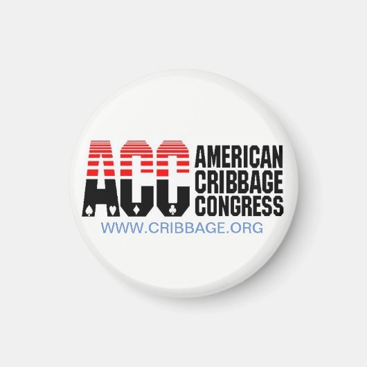 Amerikaanse Cribbage Congress Magnet (Voorkant)