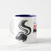 Amerikaanse Cribbage Congress Skunk Cup Tweekleurige Koffiemok (Voorkant links)