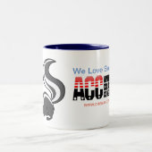 Amerikaanse Cribbage Congress Skunk Cup Tweekleurige Koffiemok (Center)