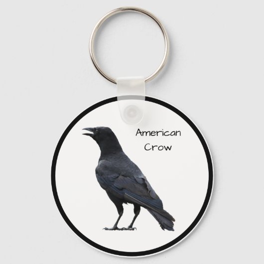 Amerikaanse Crow Sleutelhanger (Voorkant)