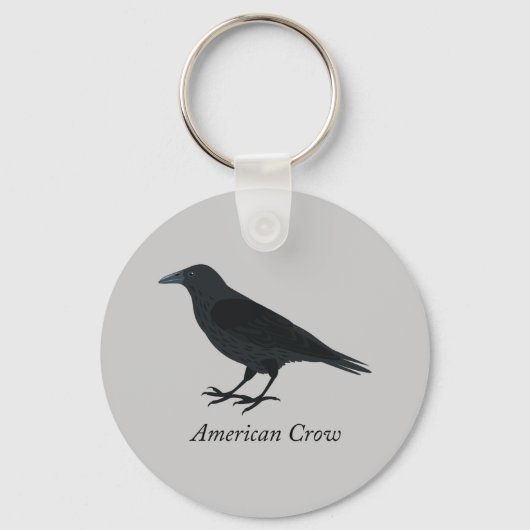 Amerikaanse Crow Sleutelhanger (Voorkant)