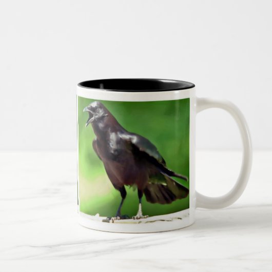 Amerikaanse Crow Tweekleurige Koffiemok (Rechts)