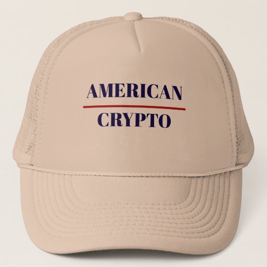Amerikaanse Crypto Trucker Hoed Pet (Voorkant)
