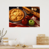 Amerikaanse cultuurpictogrammen Apple Pie Baseball Poster (Keuken)