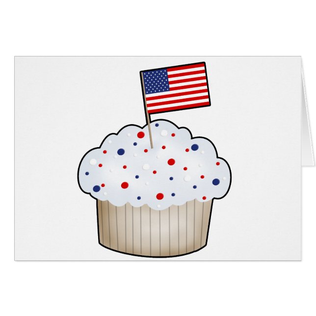 Amerikaanse cupcake (Voorkant Horizontaal)