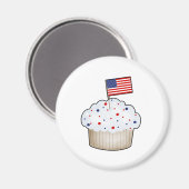 Amerikaanse cupcake magneet (Voorkant / Achterkant)