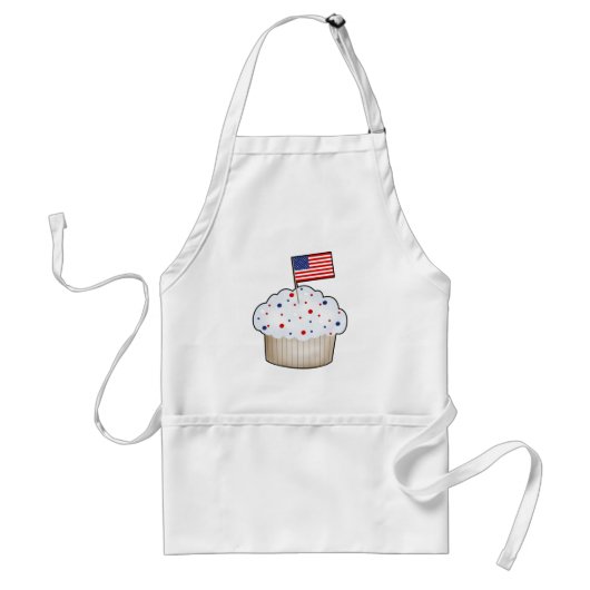 Amerikaanse cupcake standaard schort (Voorkant)
