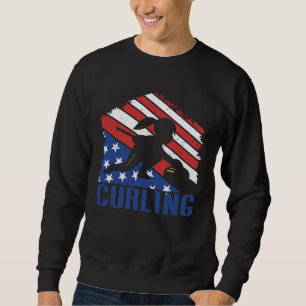 -Amerikaanse Curling Player USA Trui
