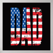 amerikaanse dad vlag poster (Voorkant)