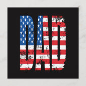 amerikaanse dad vlag programmakaart (Voorkant)