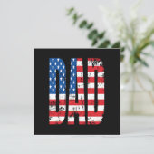 amerikaanse dad vlag programmakaart (Staand voorkant)
