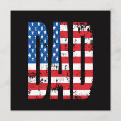 amerikaanse dad vlag programmakaart (Achterkant)
