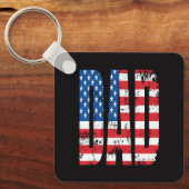 amerikaanse dad vlag sleutelhanger (Voorkant)