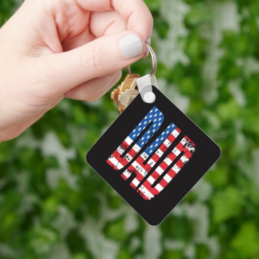 amerikaanse dad vlag sleutelhanger (Hand)