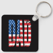 amerikaanse dad vlag sleutelhanger (Achterkant)