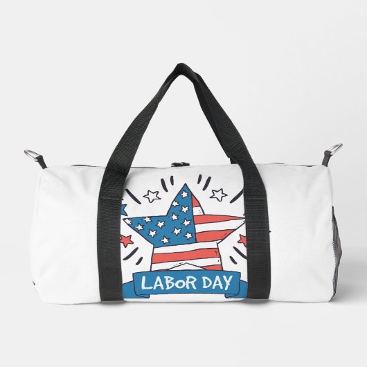 Amerikaanse Dag van de Arbeid Creatieve Illustrati Plunjezak (Voorkant)