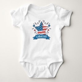 Amerikaanse Dag van de Arbeid Creatieve Illustrati Romper