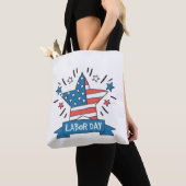 Amerikaanse Dag van de Arbeid Creatieve Illustrati Tote Bag (Dichtbij)