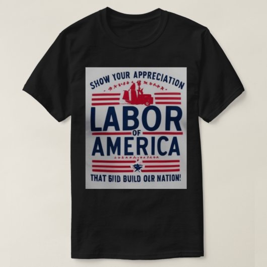 Amerikaanse Dag van de Arbeid vieren - Patriottisc T-shirt (Design voorkant)
