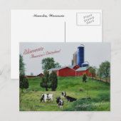 Amerikaanse Dairyland Briefkaart (Voorkant / Achterkant)