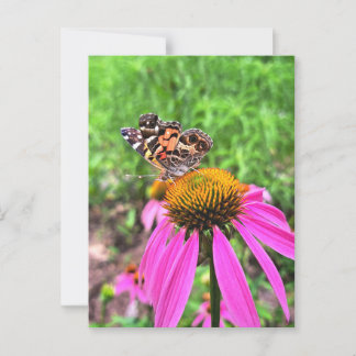 Amerikaanse dame briefkaart