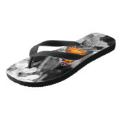 Amerikaanse dame Butterflies over bloesem-Teenslip Teenslippers (Schuin)