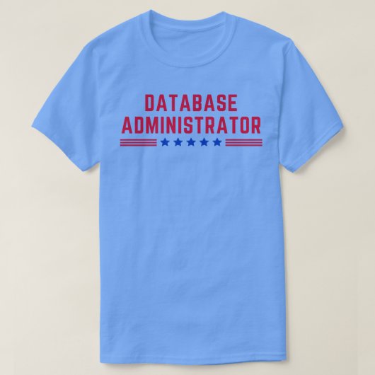 Amerikaanse databasebeheerder t-shirt (Design voorkant)