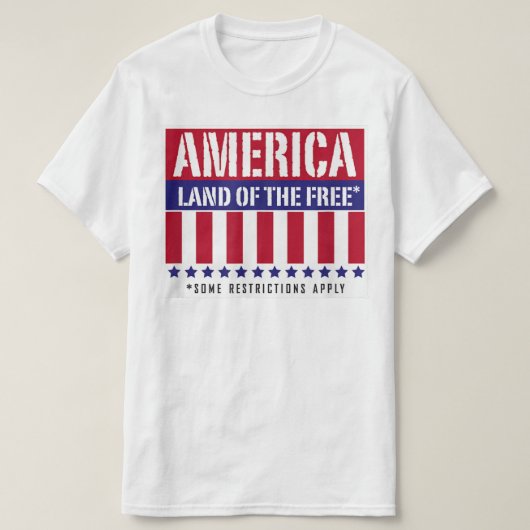 Amerikaanse deelstaat De Freorische beperkingen zi T-shirt (Design voorkant)