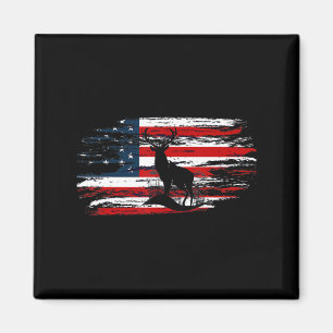 Amerikaanse Deer Hunter Patriotic Amerikaanse vla Magneet