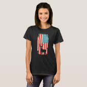 Amerikaanse Deer Hunter Patriotic T-shirt (Voorkant volledig)