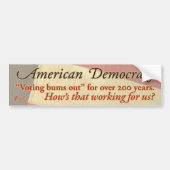 Amerikaanse democratie bumpersticker (Voorkant)