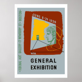 Amerikaanse Design Tentoonstelling Boston Poster