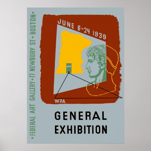 Amerikaanse Design Tentoonstelling Boston Poster (Voorkant)