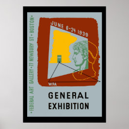 Amerikaanse Design Tentoonstelling Boston Poster