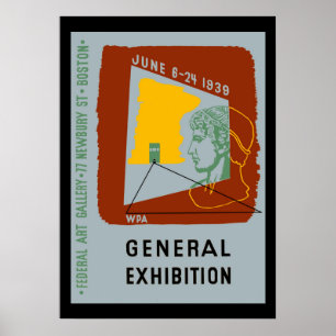 Amerikaanse Design Tentoonstelling Boston Poster