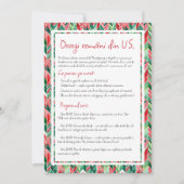 Amerikaanse diaspora Masa de Craciun Uitnodiging (Voorkant)