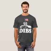 Amerikaanse dibs op de maan t-shirt (Voorkant volledig)