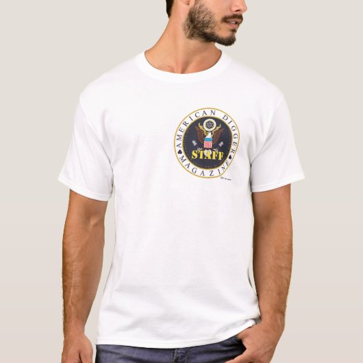 Amerikaanse Digger Personeel klein logo T-shirt (Voorkant)