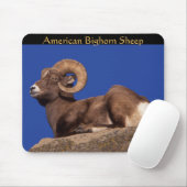Amerikaanse dikhoornschaap Mousepad Muismat (Met muis)